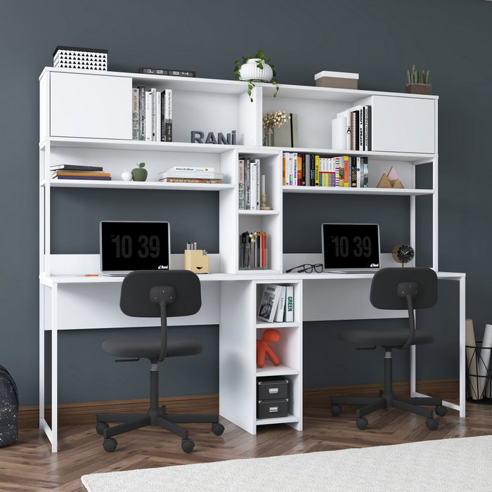 Hanah Home Escritorio de Estudio Blanco 210 cm